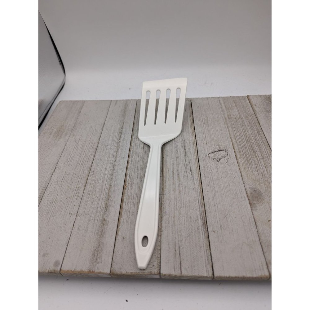 Hutzler Spatula Nylon Slotted Reinforced Turner Flipper No 717 White LOPOL - Picture 7 of 7